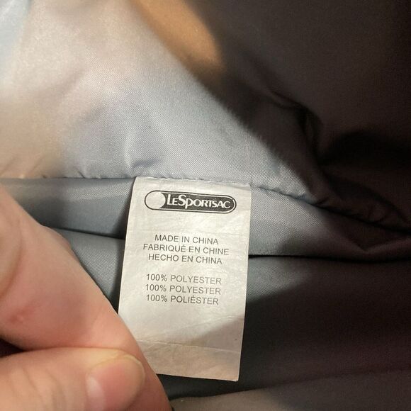 LeSportsac Womens Very Rare Schnauzer Print Expanded Crossbody Bag Boho Washable - Picture 5 of 10